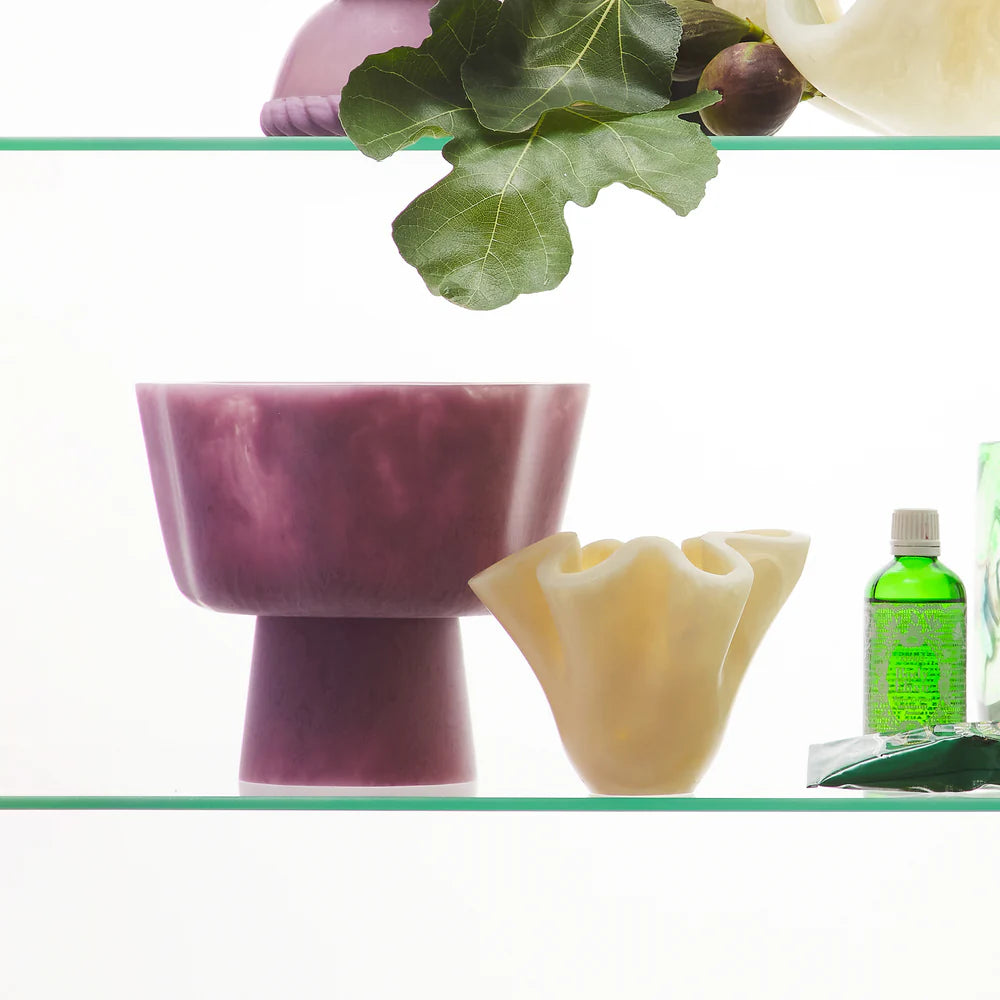 SAGE & CLARE JOY PEDESTAL BOWL: ORCHID