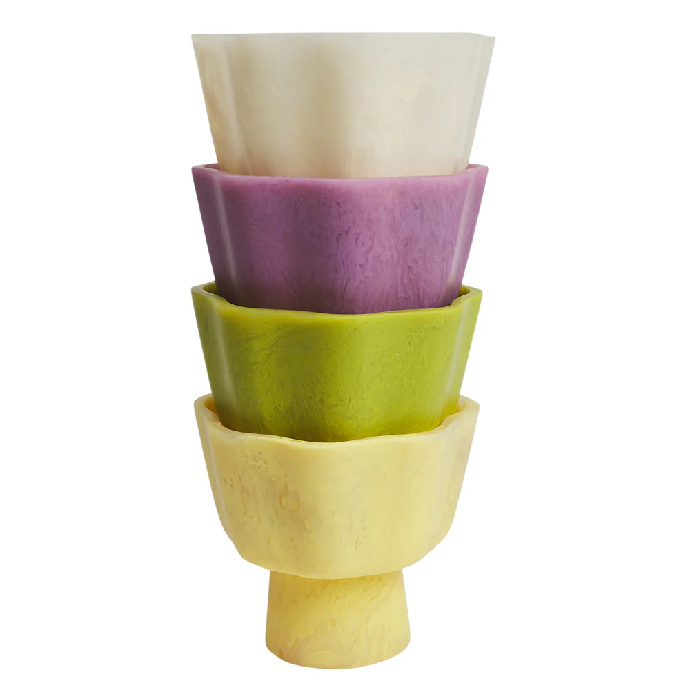 SAGE & CLARE JOY PEDESTAL BOWL: ORCHID