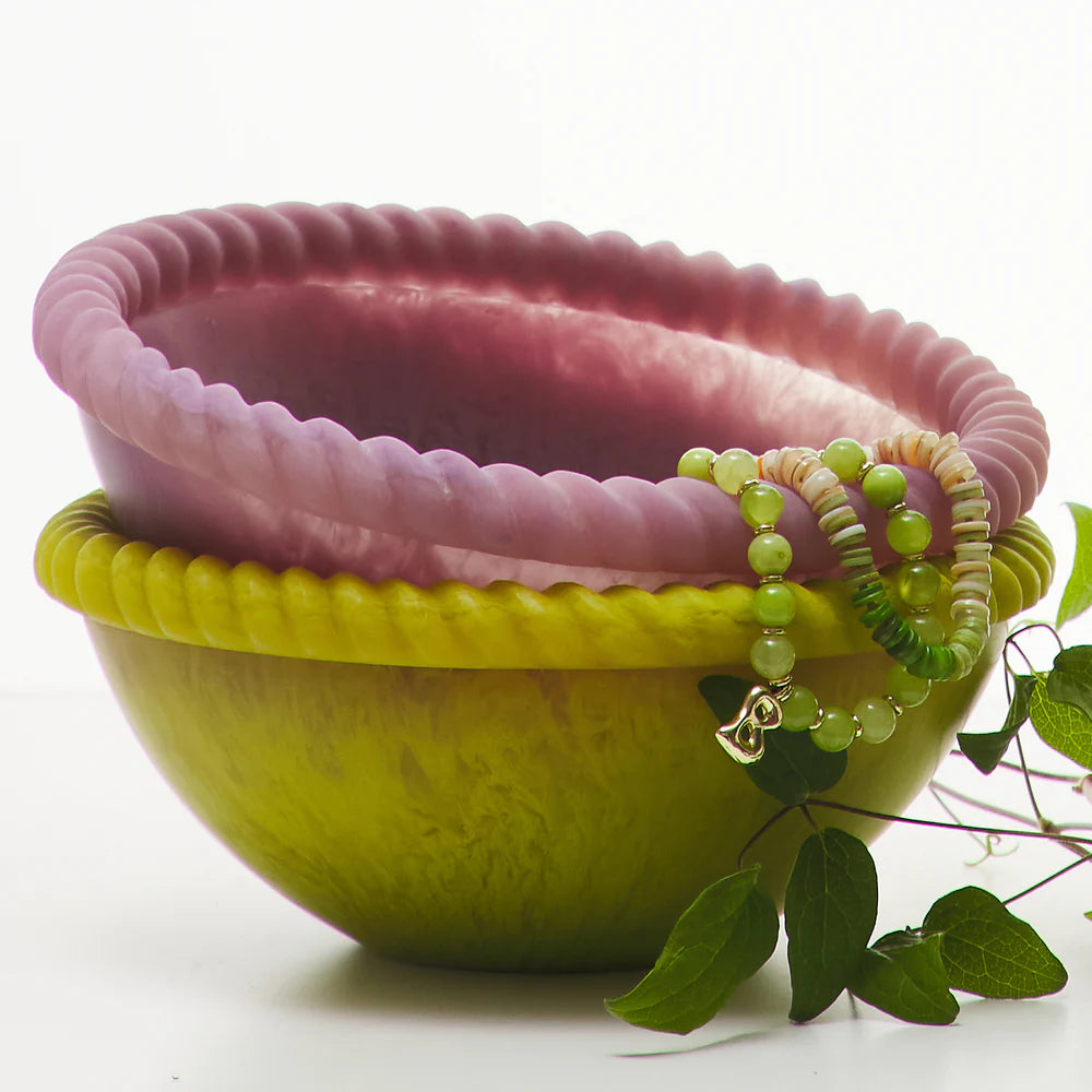 SAGE & CLARE LOU SALAD BOWL: ORCHID