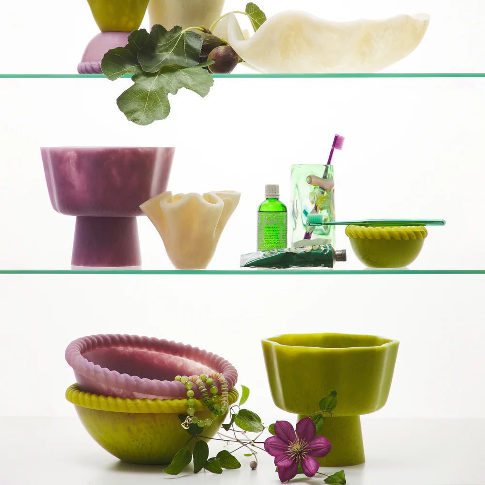SAGE & CLARE LOU SALAD BOWL: ORCHID