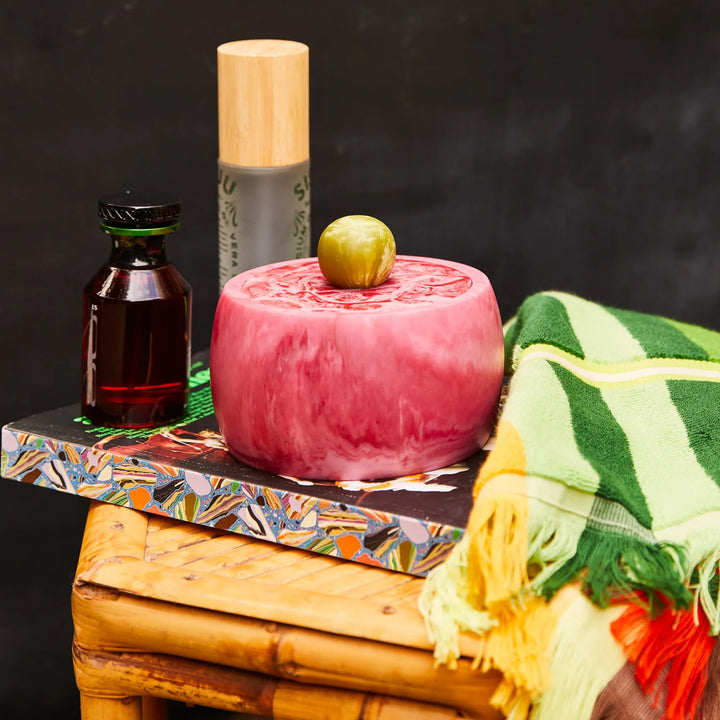 SAGE &amp; CLARE HAZEL CANISTER: CRIMSON / LA PALMA