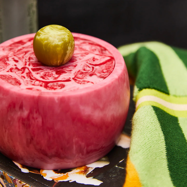 SAGE &amp; CLARE HAZEL CANISTER: CRIMSON / LA PALMA