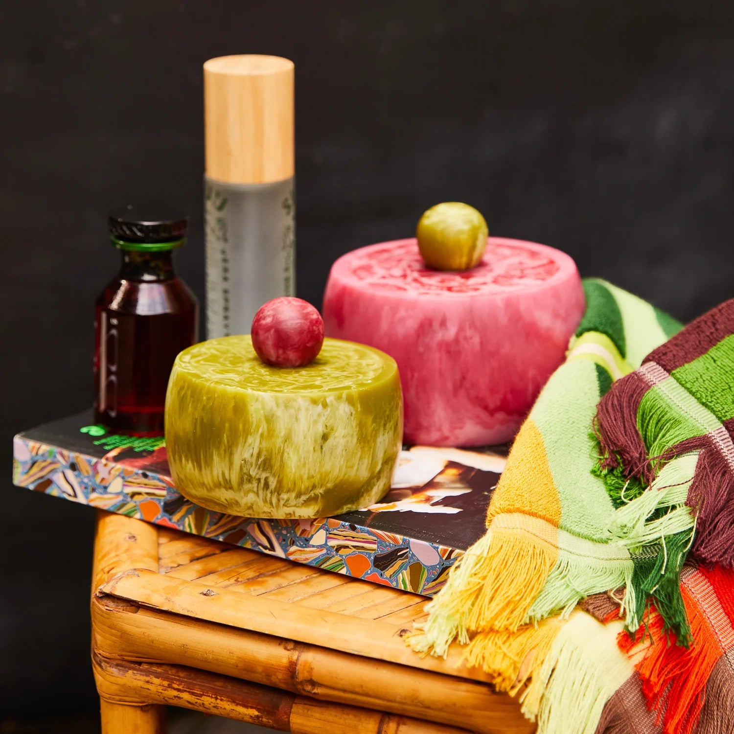 SAGE & CLARE KARINE MINI CANISTER: LA PALMA / CRIMSON