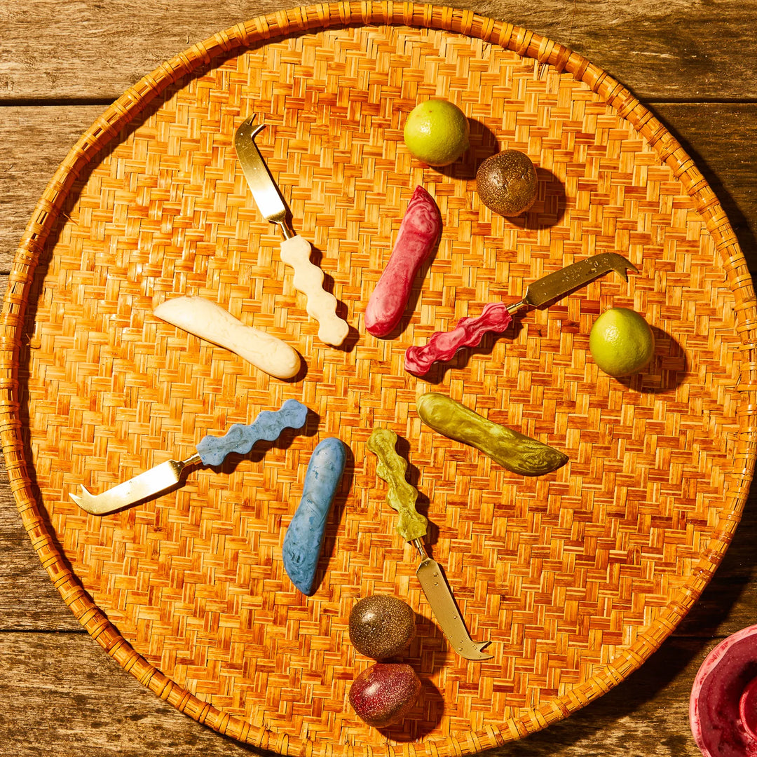SAGE &amp; CLARE COCO CHEESE KNIFE: PEARL