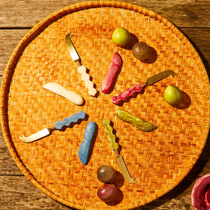 SAGE &amp; CLARE COCO CHEESE KNIFE: PEARL