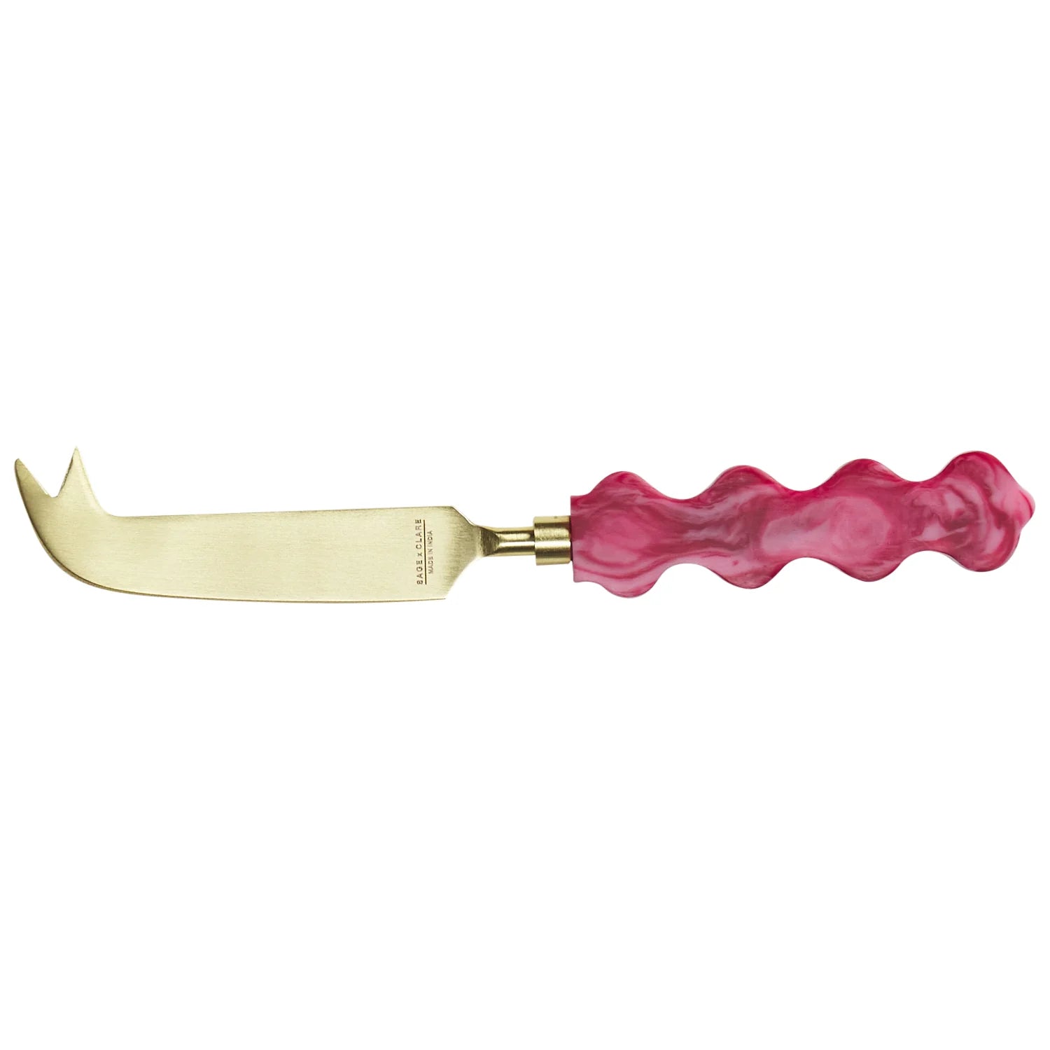 SAGE & CLARE COCO CHEESE KNIFE: CRIMSON