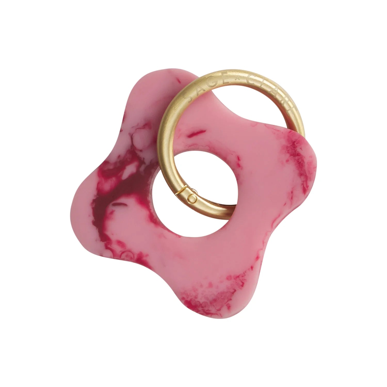 SAGE & CLARE CARLA KEYRING: CRIMSON