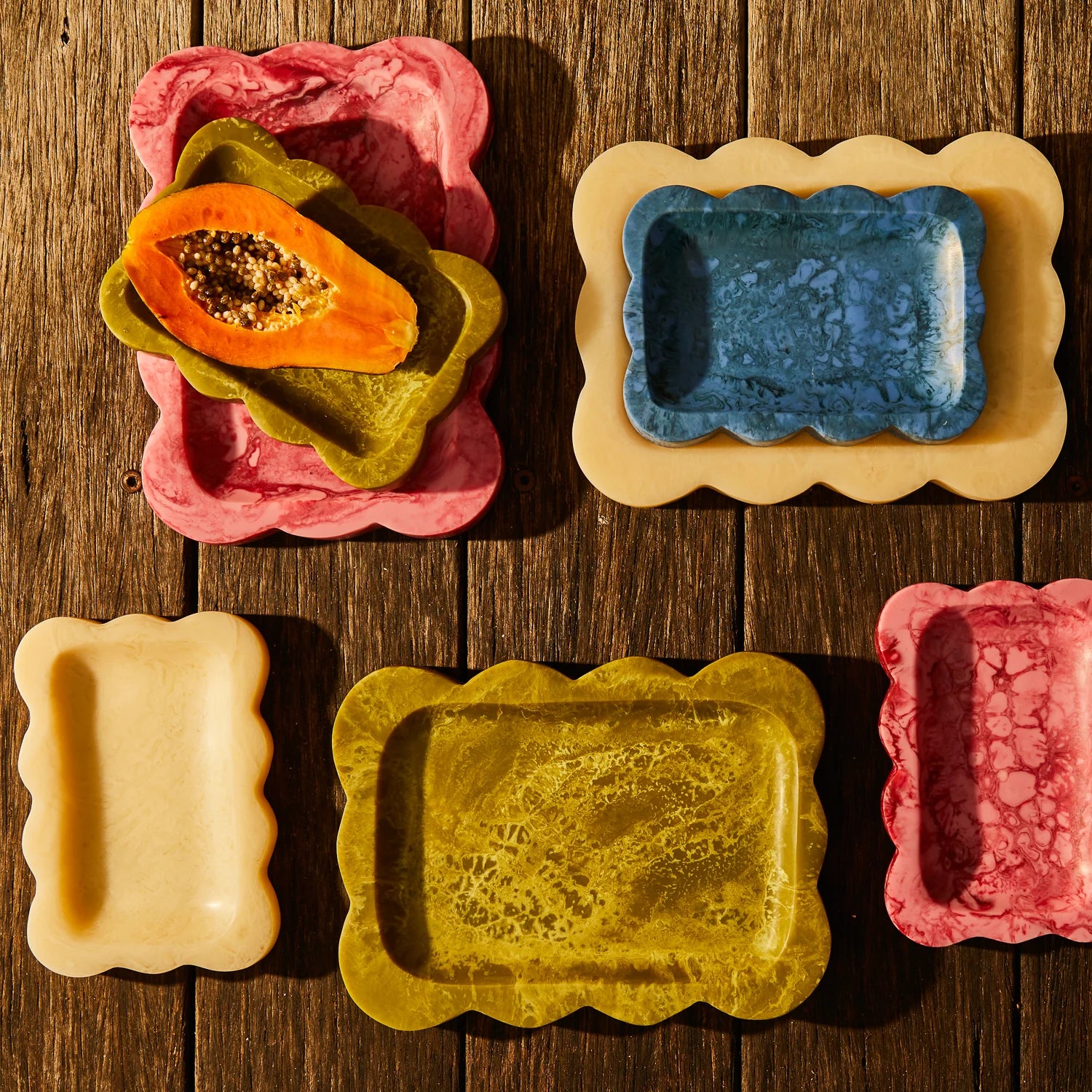 SAGE & CLARE LIZZIE TRAY: CRIMSON