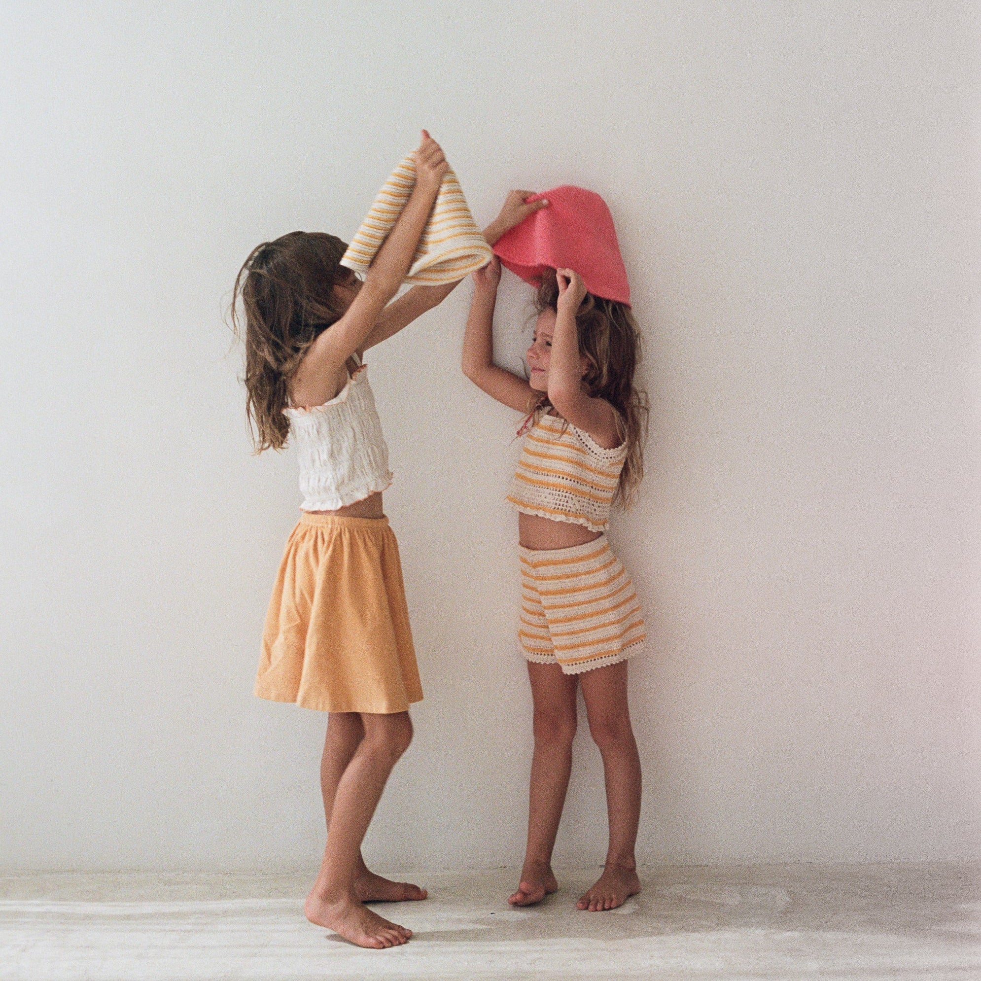 ILLOURA CROCHET HAT: MANGO STRIPE