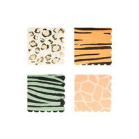 MERI MERI SAFARI ANIMAL PRINT SMALL NAPKINS 16PK