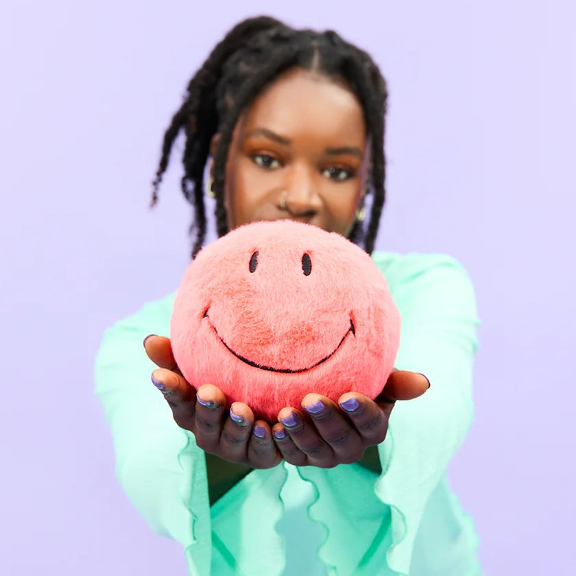 SMILEY ECO FUZZY: BRIGHT CORAL
