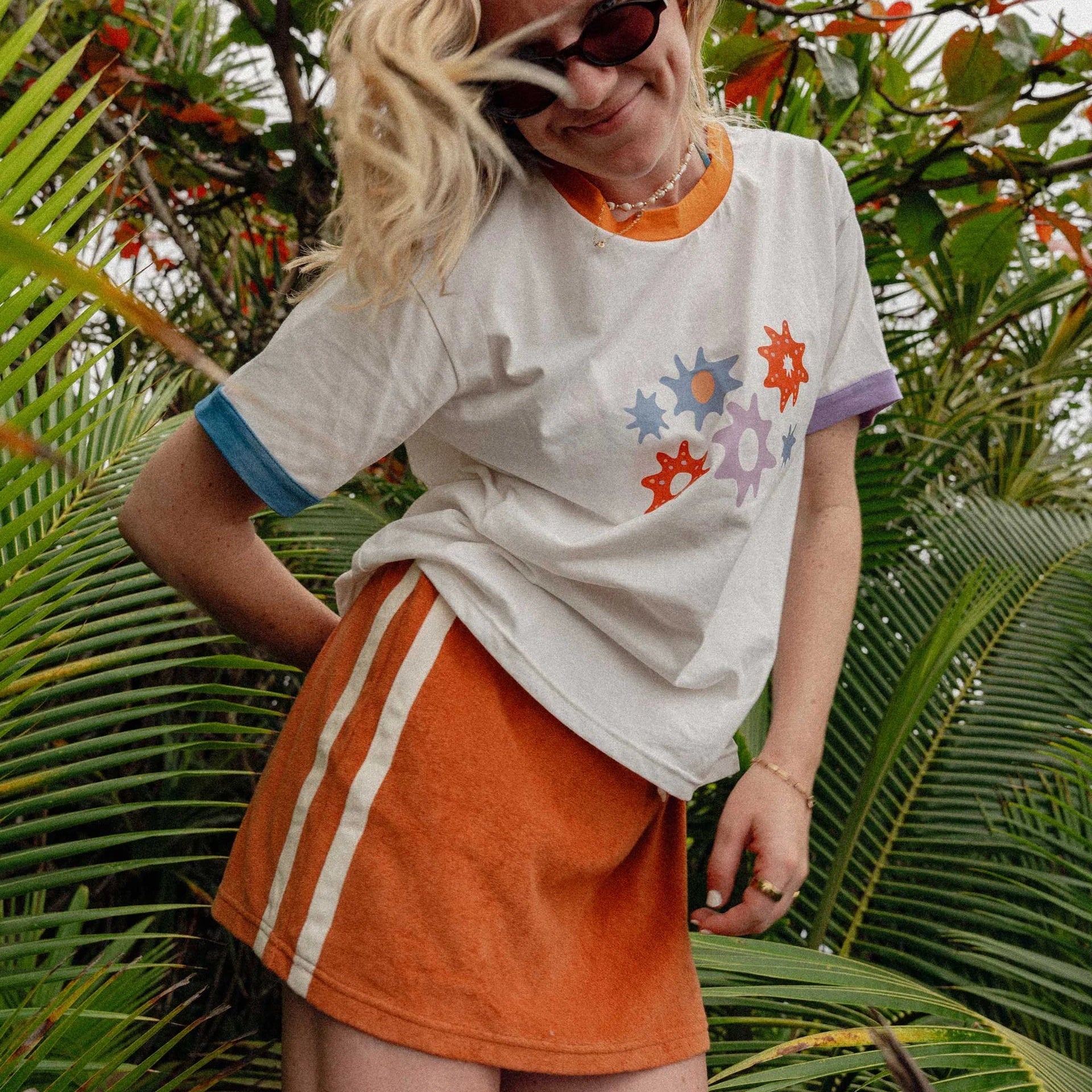 ATMOSEA SPORTY TERRY SKIRT: RUST