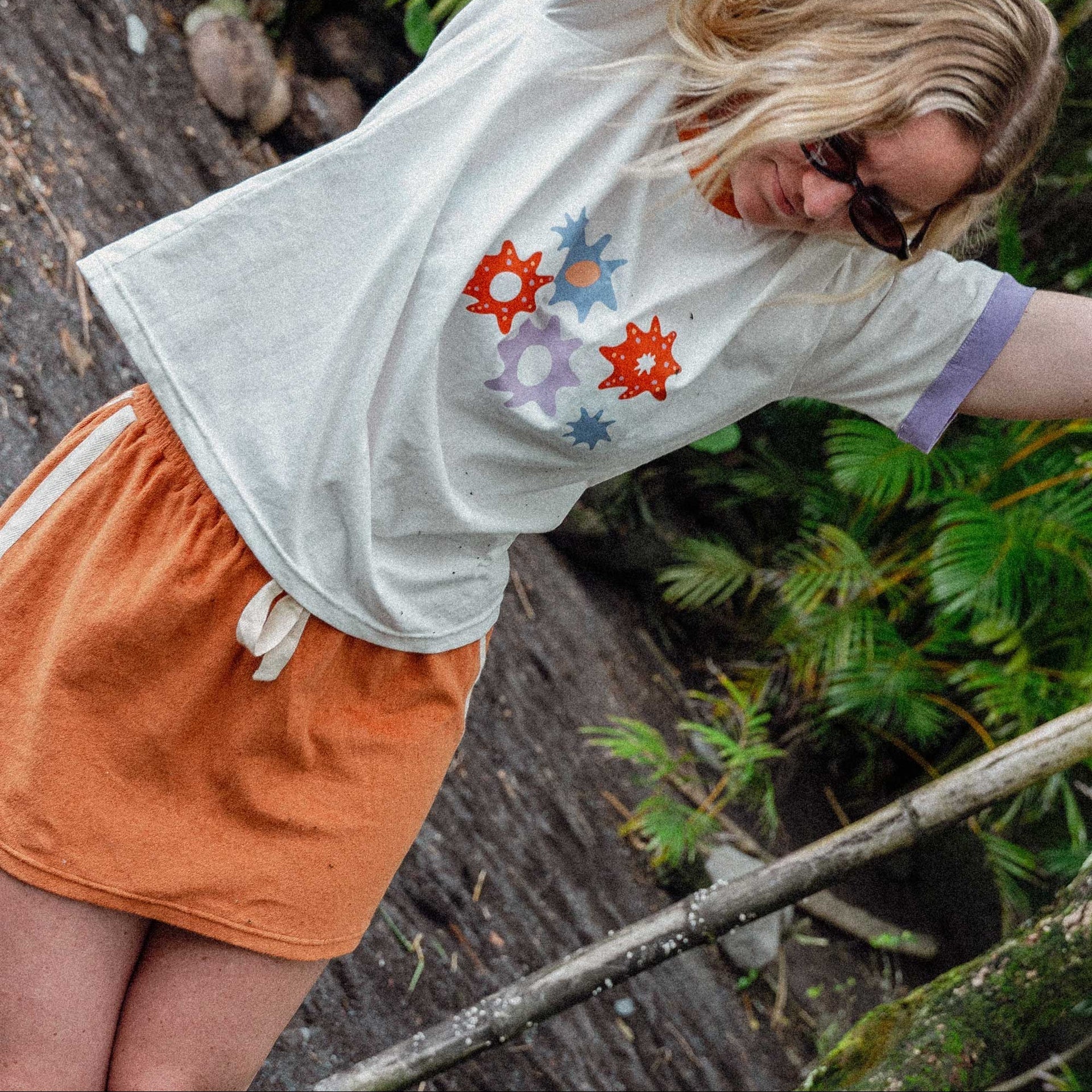 ATMOSEA SPORTY TERRY SKIRT: RUST