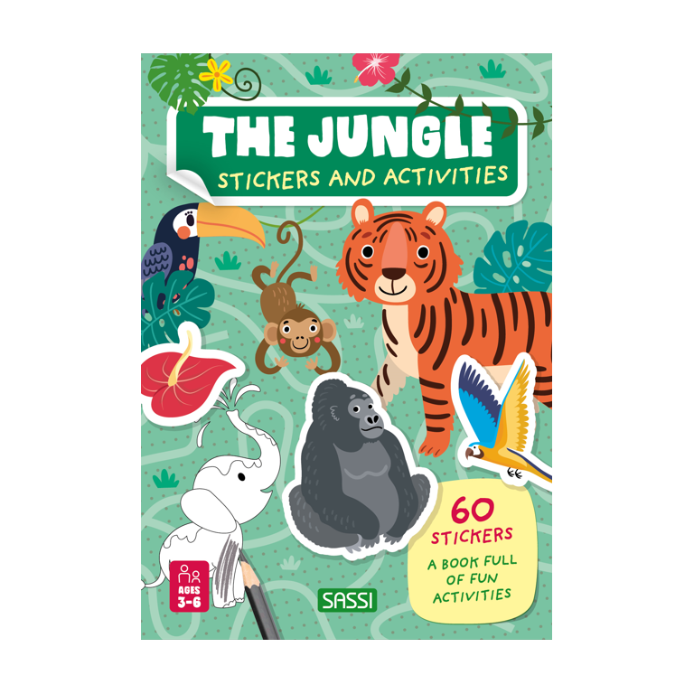 SASSI STICKERS AND ACTIVITIES BOOK: THE JUNGLE