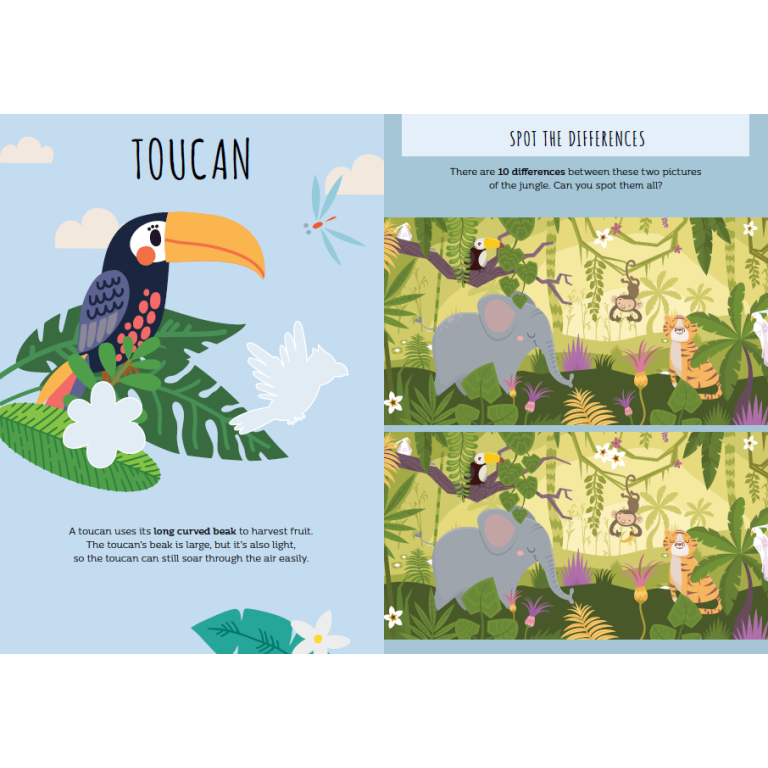 SASSI STICKERS AND ACTIVITIES BOOK: THE JUNGLE