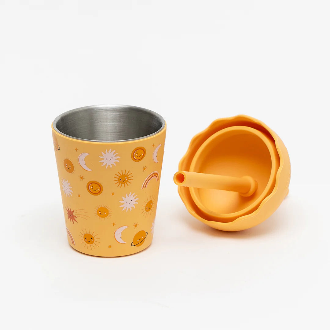 CHINO CLUB MINI SMOOTHIE CUP & STRAW: SUNS ORANGE