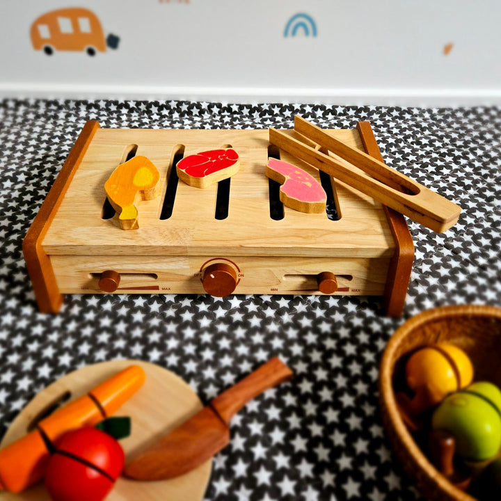 QTOYS WOODEN BBQ