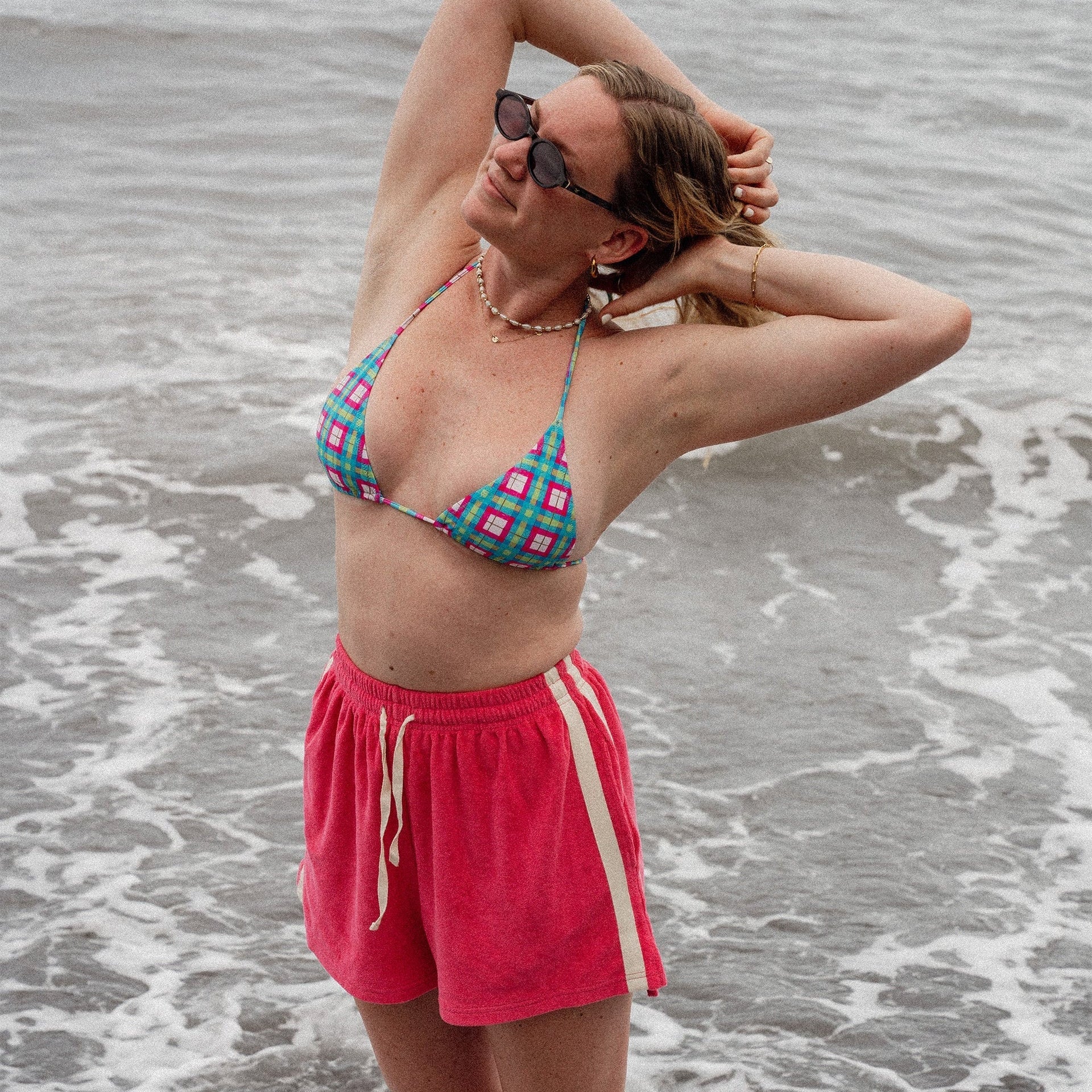 ATMOSEA TERRY TOWELLING SHORT: STRAWBERRY