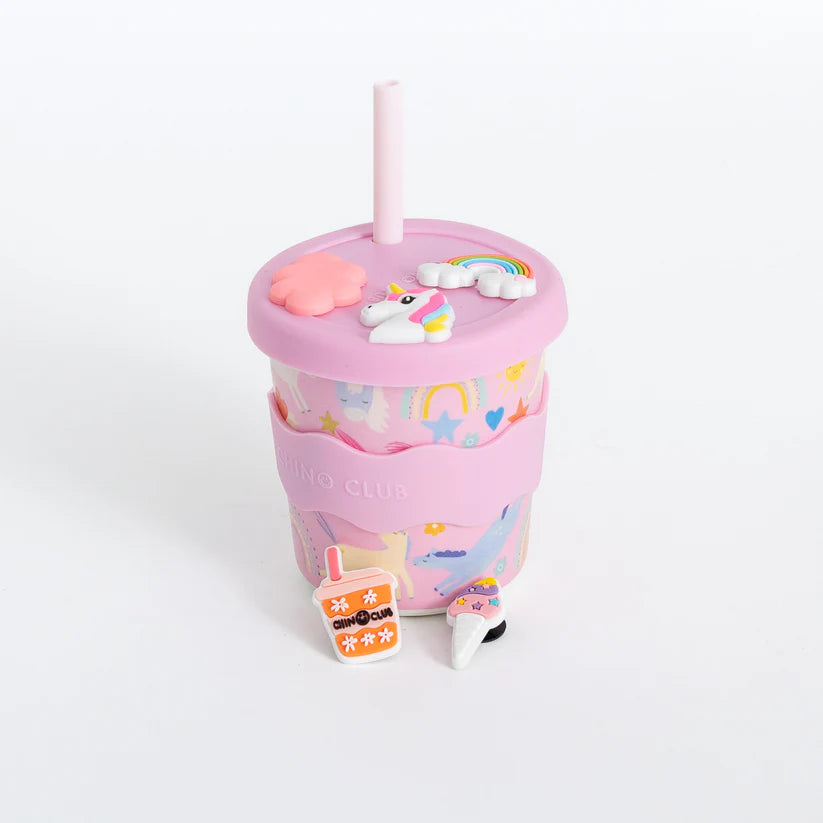 CHINO CLUB KIDS CHARM KEEP CUP: UNICORN / 8OZ