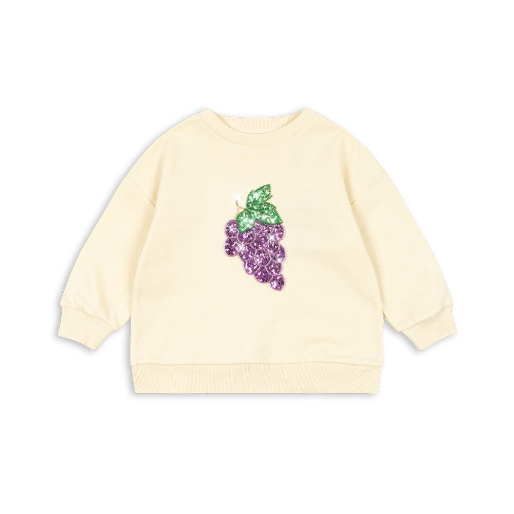 Konges Sløjd Lou Sequin Sweat Shirt Sea Mist - kids sequin sweatshirt