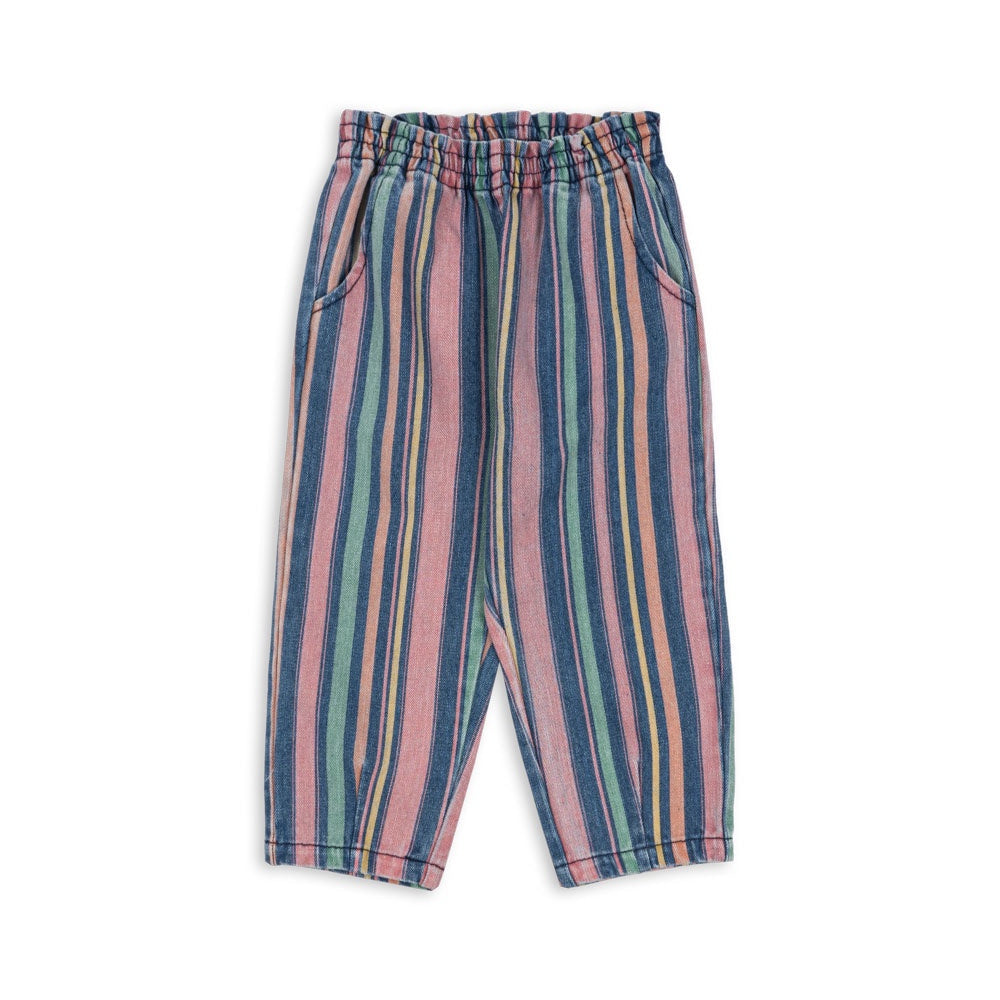 Konges Sløjd Magot Frill Pants Miami Stripe - kids denim pants