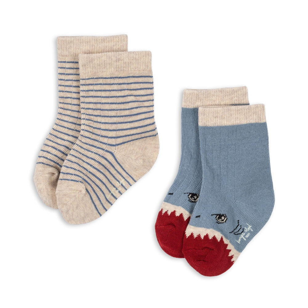 KONGES SLOJD SHARK RIB SOCKS 2PC