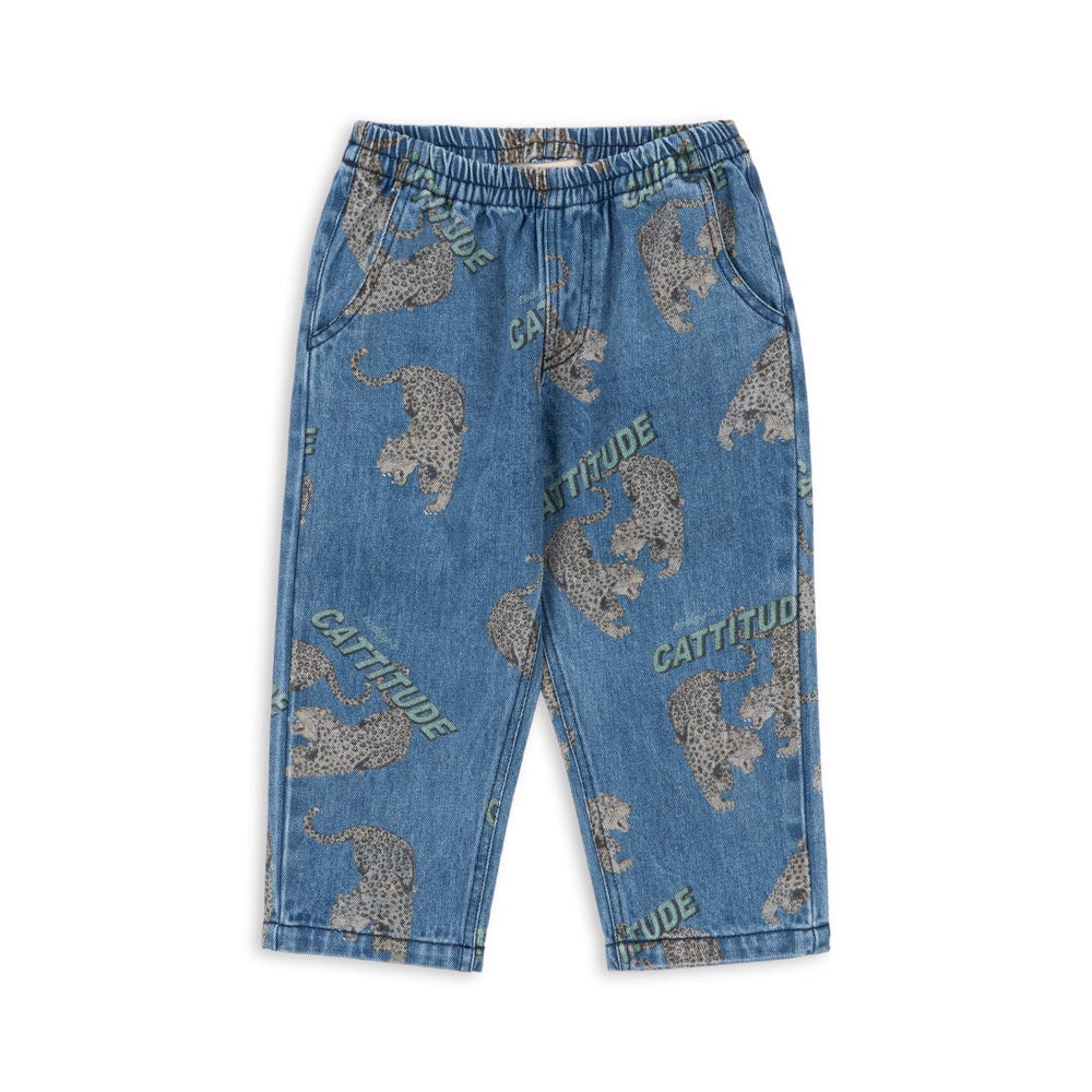 Konges Sløjd Magot Pants Cattitude - kids denim pants