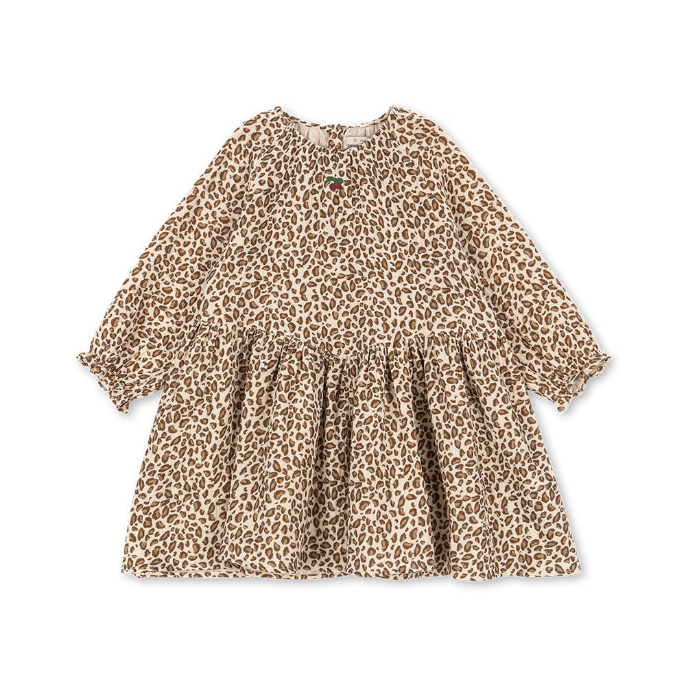 Konges Sløjd Coco Dress Leo - kids' muslin dress