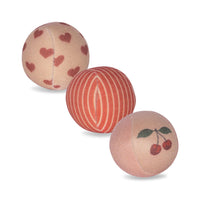 KONGES SLOJD NEOPRENE BEACH BALL 3PC: CHERRY