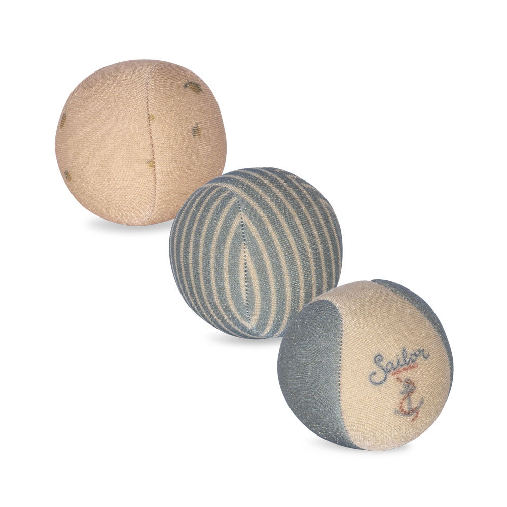 KONGES SLOJD NEOPRENE BEACH BALL 3PC: LEMON