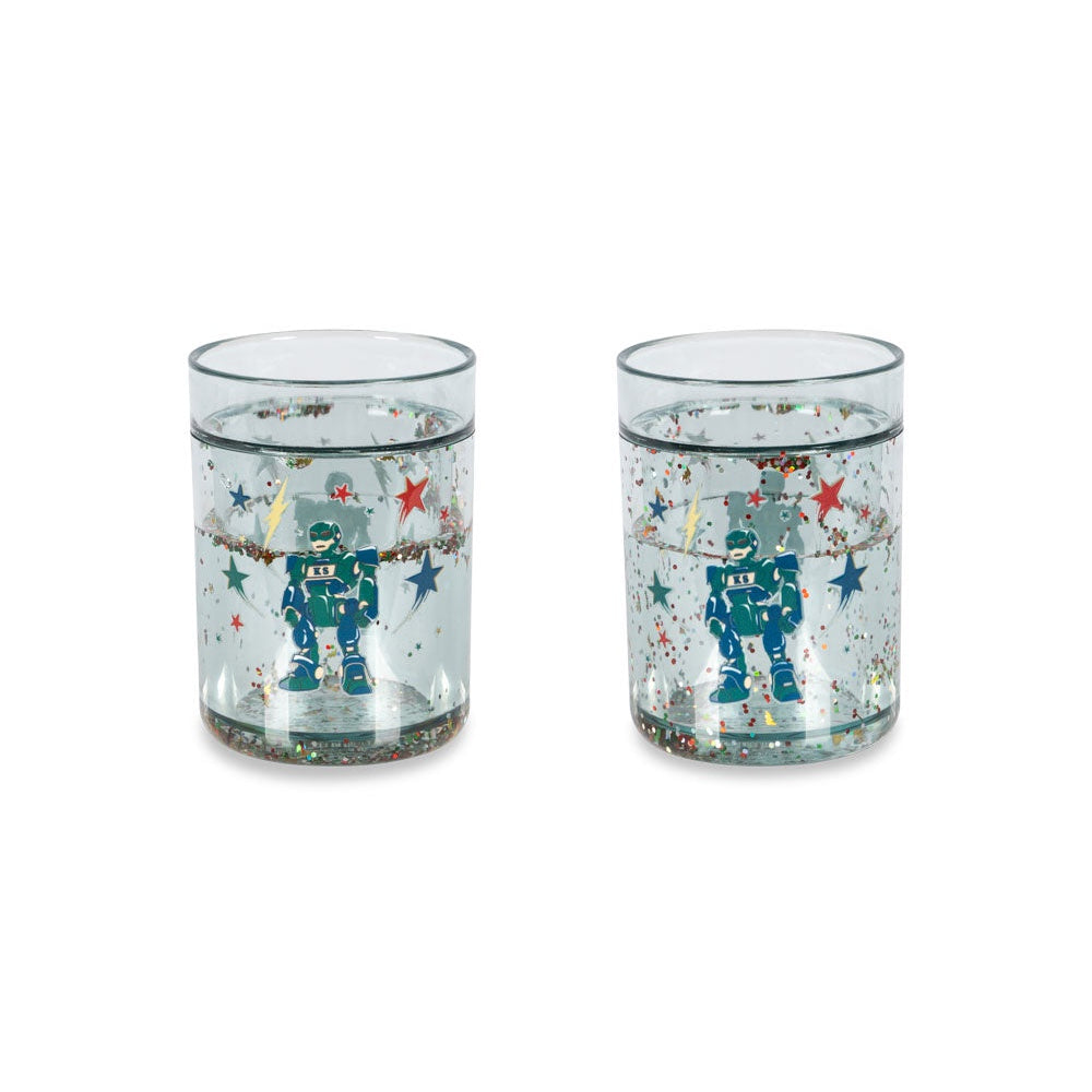 KONGES SLOJD GLITTER CUPS 2PC: HERO ROBOT