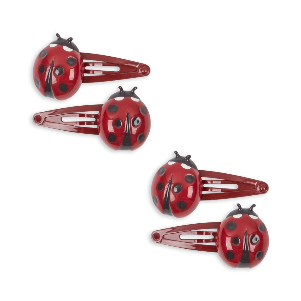 KONGES SLOJD LADYBUG HAIR CLIPS 4PC
