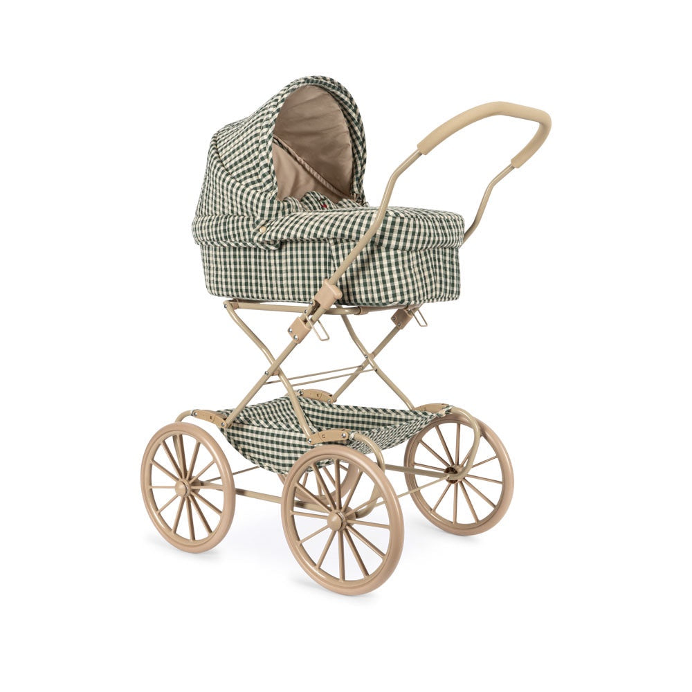 KONGES SLOJD CHEEKY DOLL PRAM: SMOKE PINE CHECK