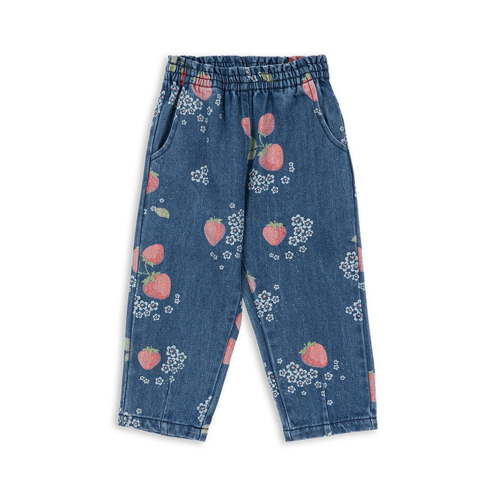 Konges Sløjd Magot Frill Pants Marmelade Sun - kids denim pants