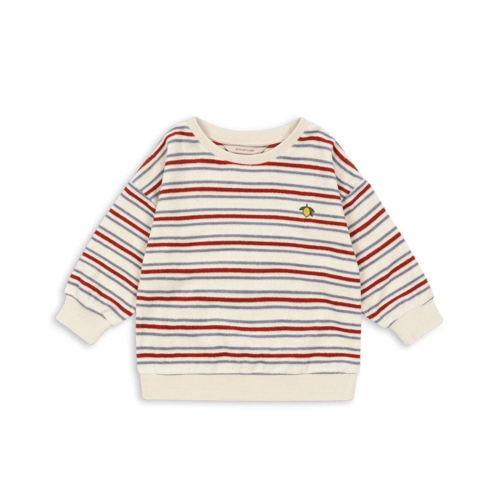 KONGES SLOJD ITTY RIB SWEAT SHIRT: STRIPE WINDS