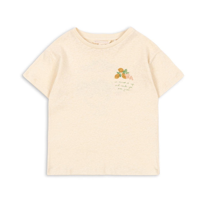 KONGES SLOJD ERA TEE: BUTTERCREAM / JUICY
