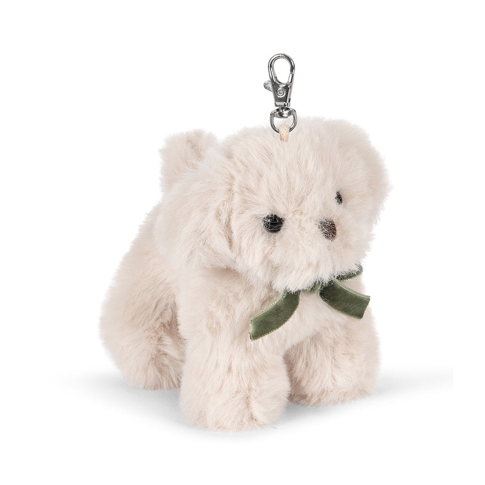 KONGES SLOJD BAG CHARM: OFF WHITE PUPPY