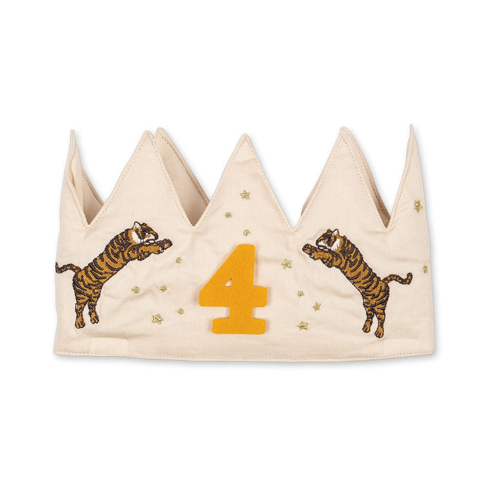 KONGES SLOJD BIRTHDAY CROWN GLITTER: TIGER