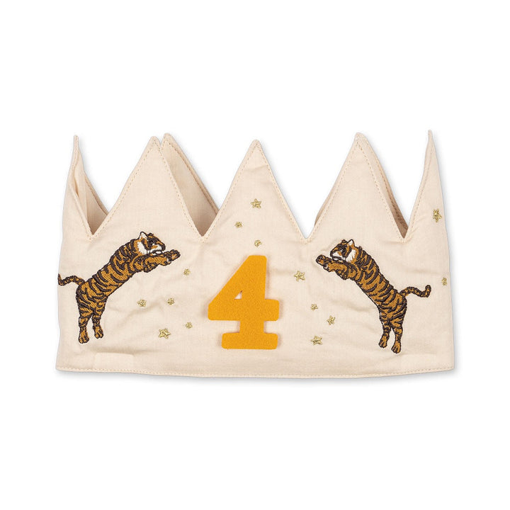 Konges Sløjd Birthday Crown Glitter Tiger - kids glitter birthday crown