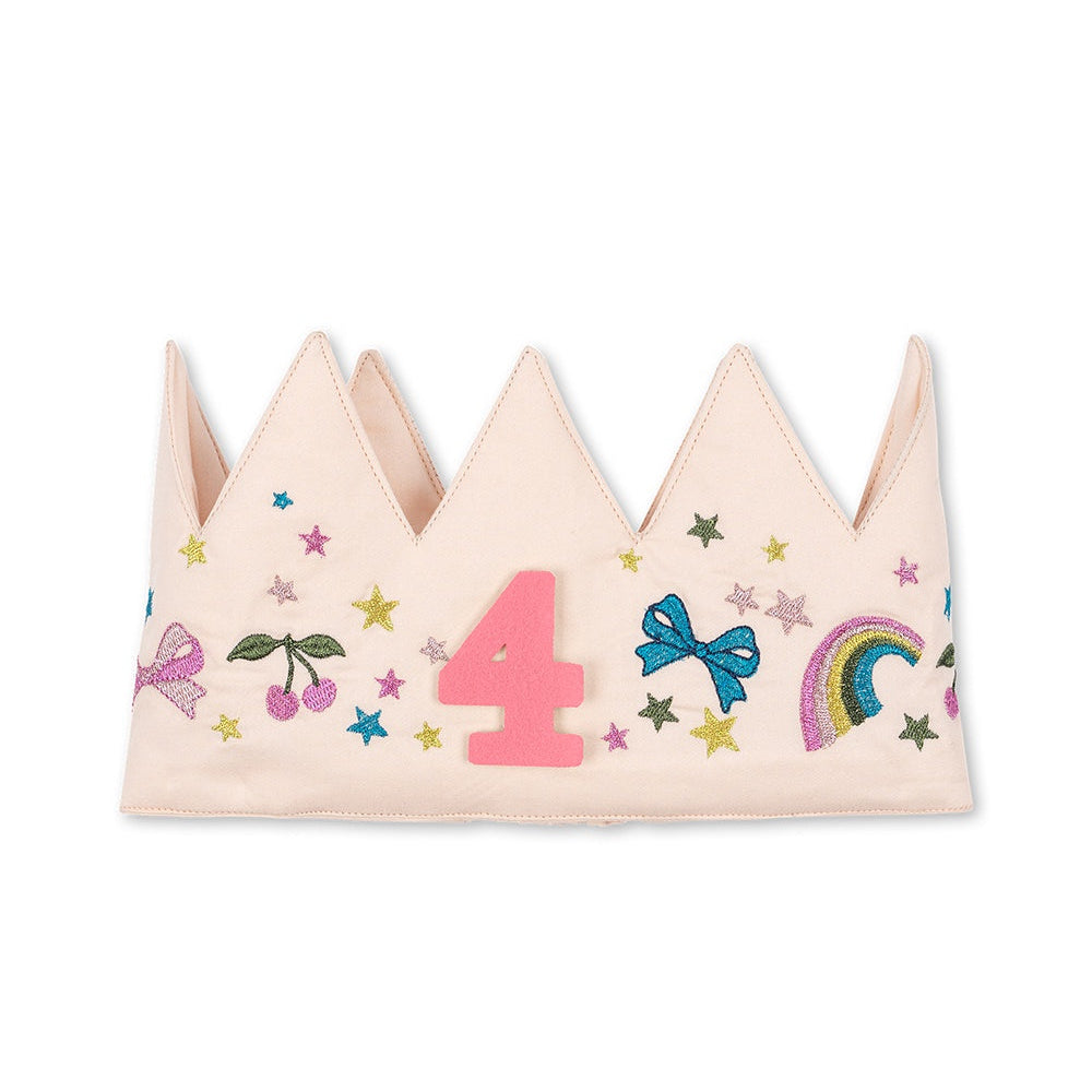 KONGES SLOJD BIRTHDAY CROWN GLITTER: RAINBOW