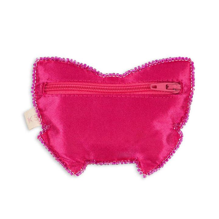 KONGES SLOJD BEADED BOW WALLET: BUBBLEGUM
