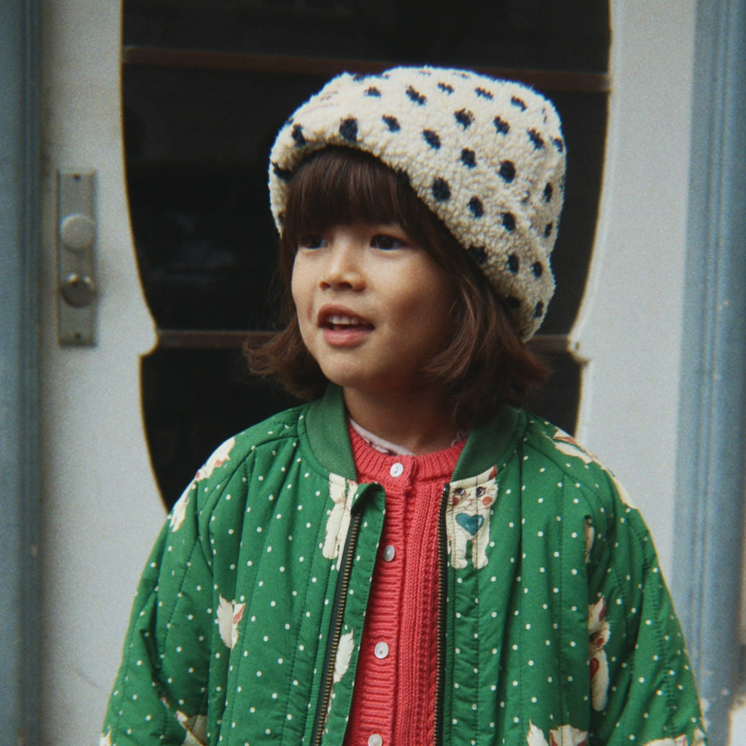 KONGES SLOJD JODY TEDDY HAT: DOT LUMIERE