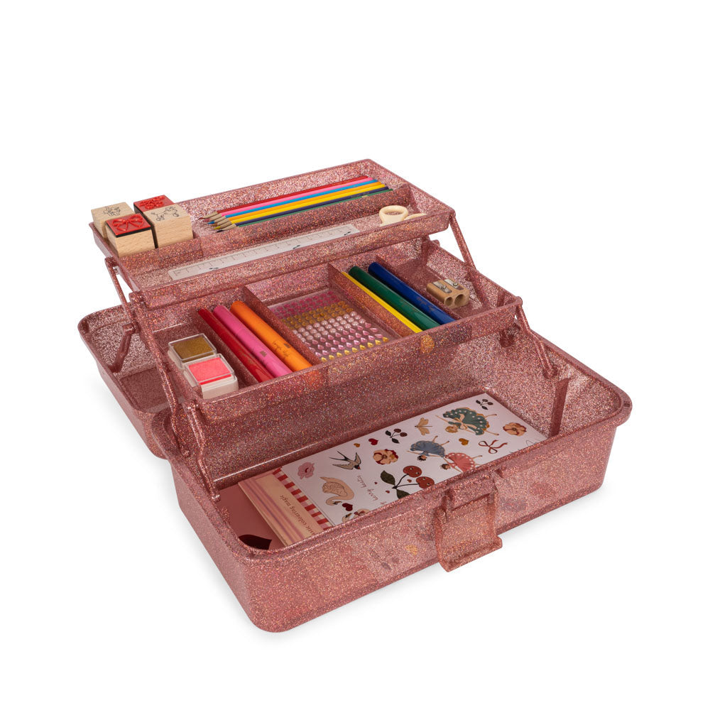 KONGES SLOJD CREATIVE ART CADDY: GLITTER ROSE