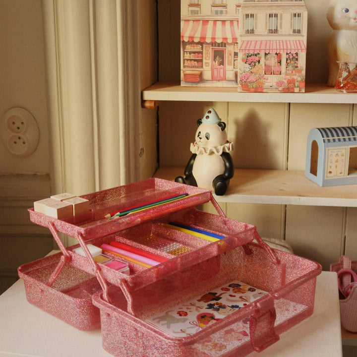 KONGES SLOJD CREATIVE ART CADDY: GLITTER ROSE
