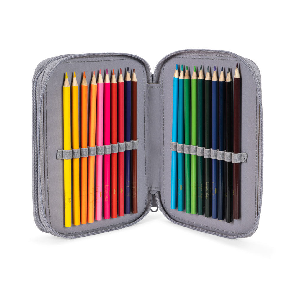 KONGES SLOJD CLOVER PENCIL CASE: SLEET