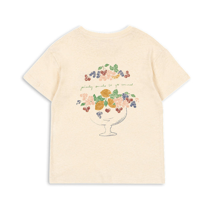 KONGES SLOJD ERA TEE: BUTTERCREAM / JUICY