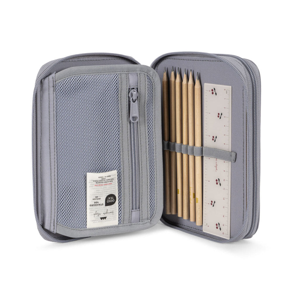 KONGES SLOJD CLOVER PENCIL CASE: SLEET