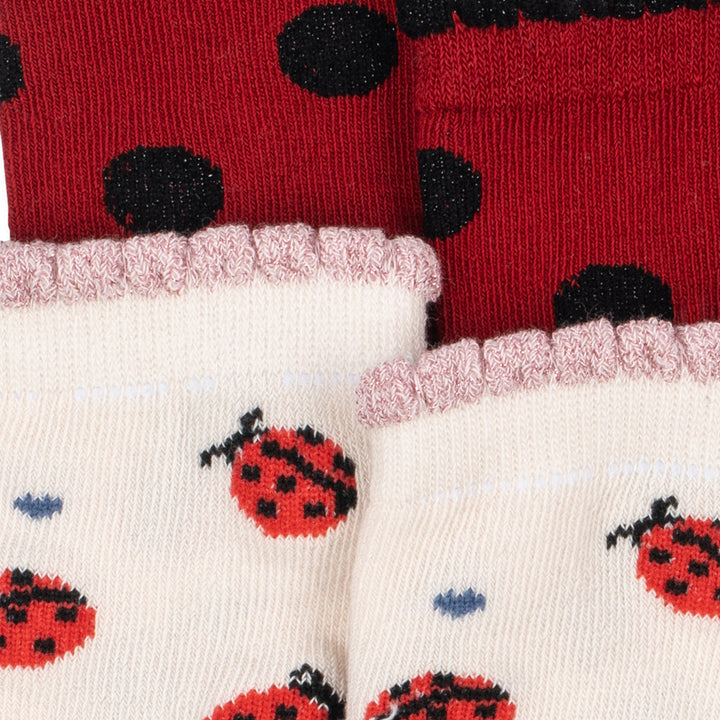 KONGES SLOJD LADYBUG JACQUARD SOCKS 2PC