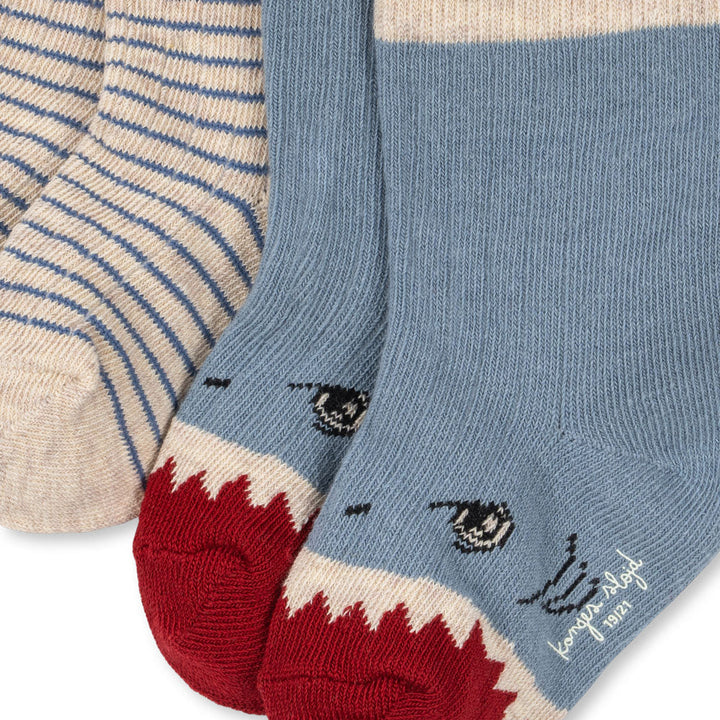 KONGES SLOJD SHARK RIB SOCKS 2PC