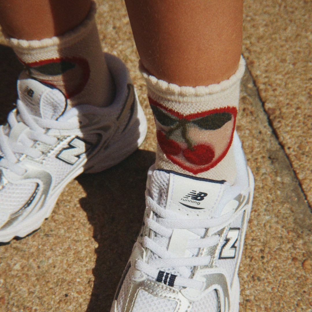 KONGES SLOJD CHERRY ROSE SOCKS 2PC